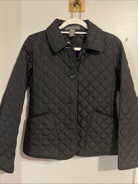 Banana Republic Black Quilted Puffer Jacket New size XS